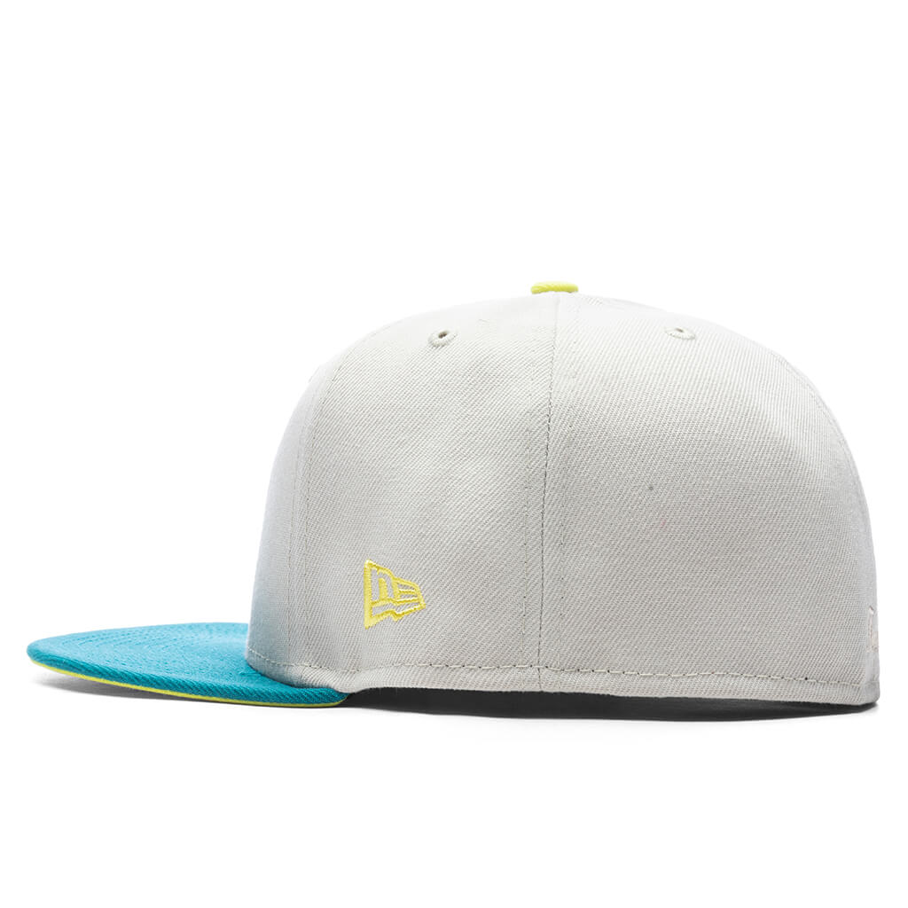 Feature x New Era F Logo Tree Of Life NBA 59FIFTY Fitted Stone