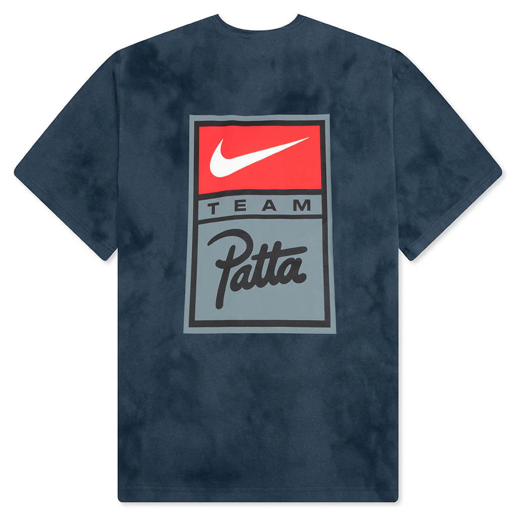 Nike x Patta T Shirt Squadron Blue Deep Ocean Dark Obsidian