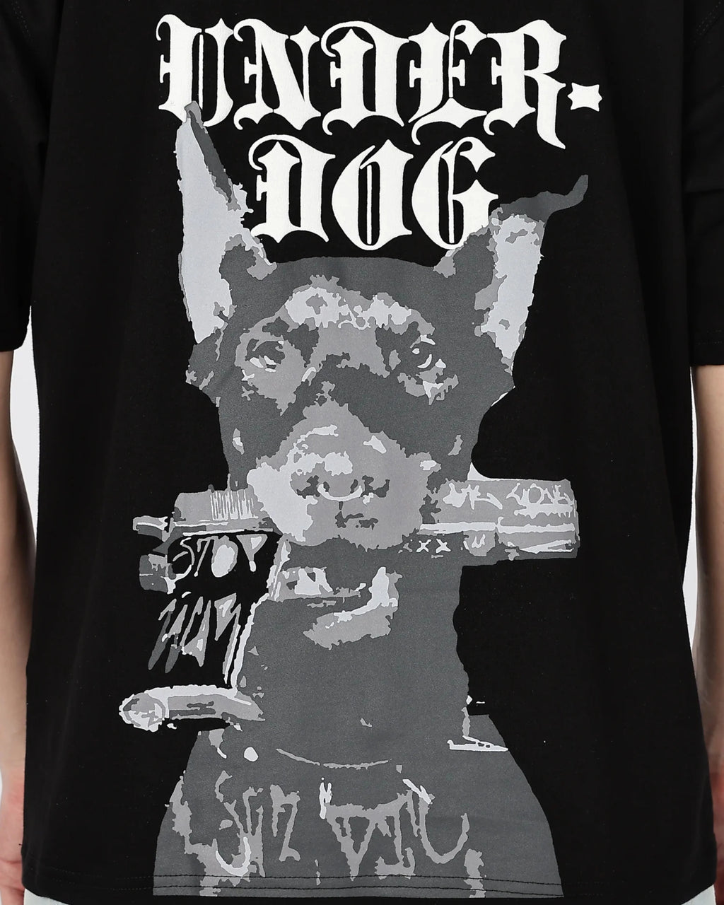 Underdog Black Oversize Tee HG x Bumchiq