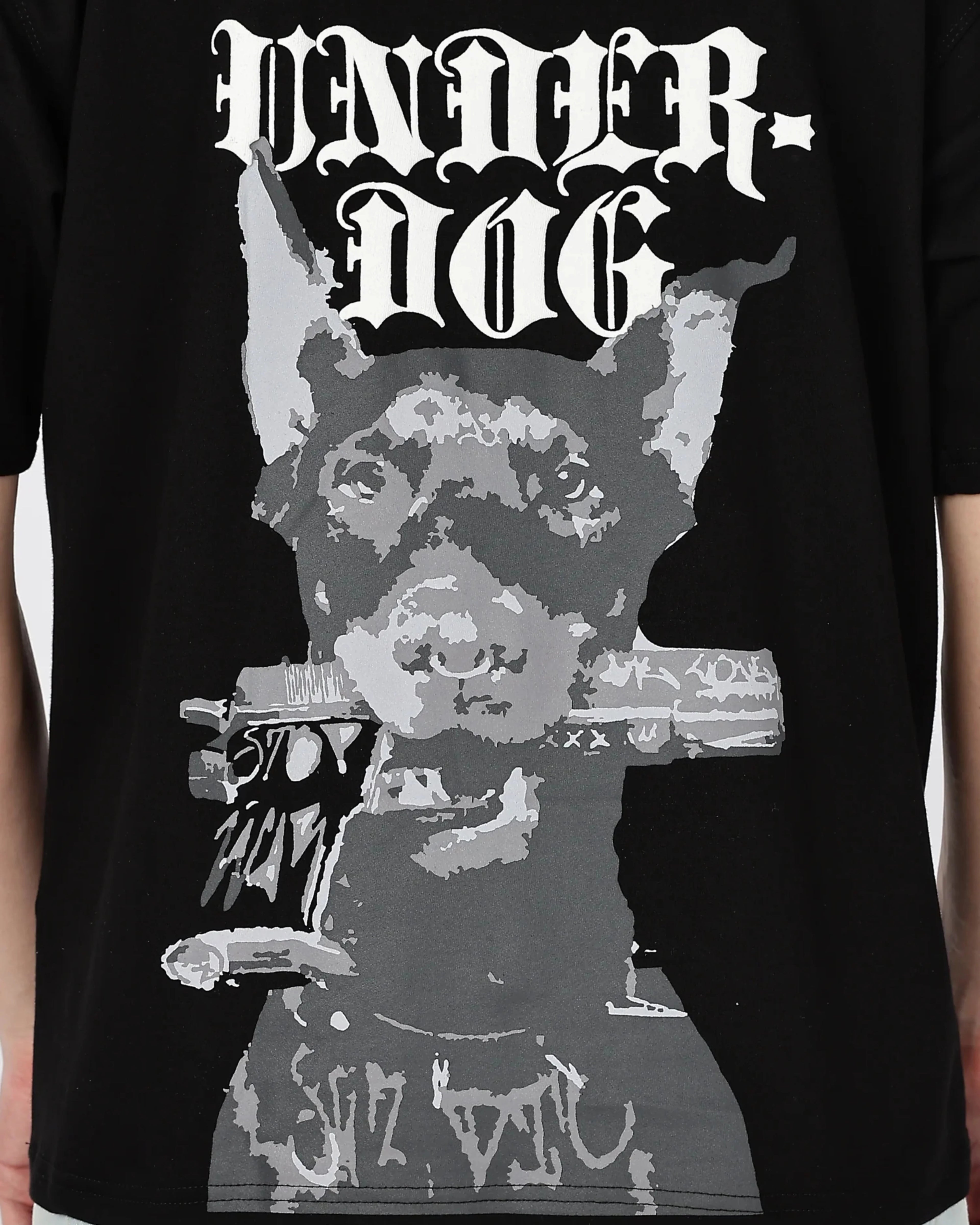 Underdog Black Oversize Tee HG x Bumchiq