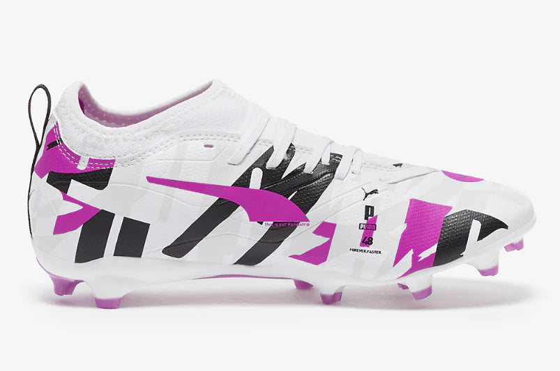 PUMA Ultra 5 Match Forever FG AG Firm Multi Ground Soccer Cleats Junior White