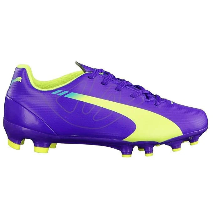 PUMA evoSPEED 53 FG JR Purple Yellow