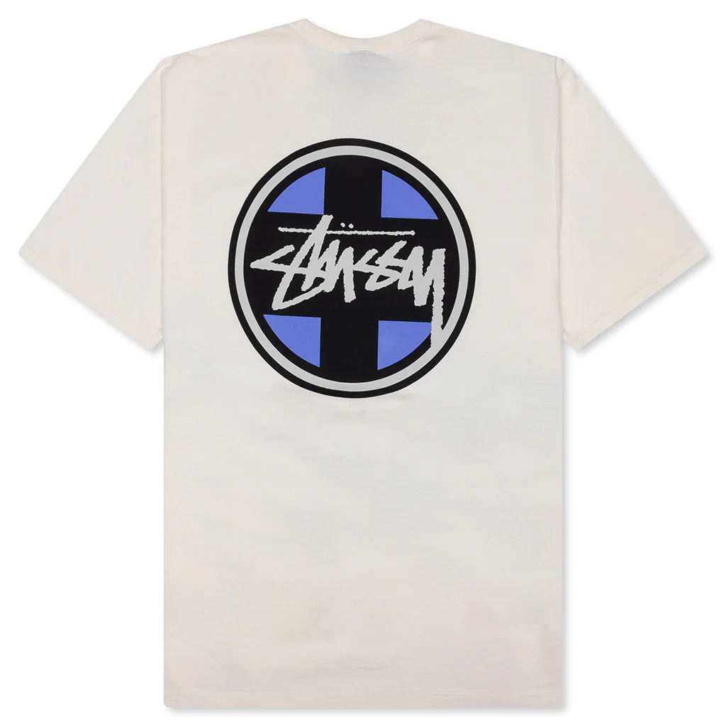 Cross Dot Pigment Dyed Tee Natural