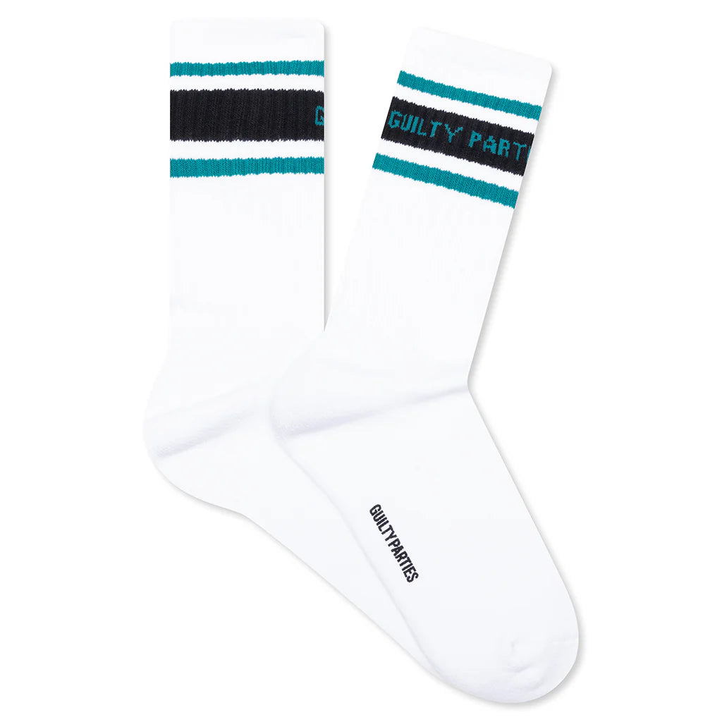 Skater Socks Type 2 White Green