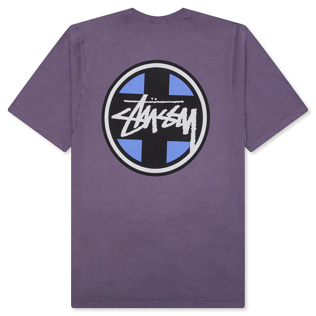 Cross Dot Pigment Dyed Tee Grape