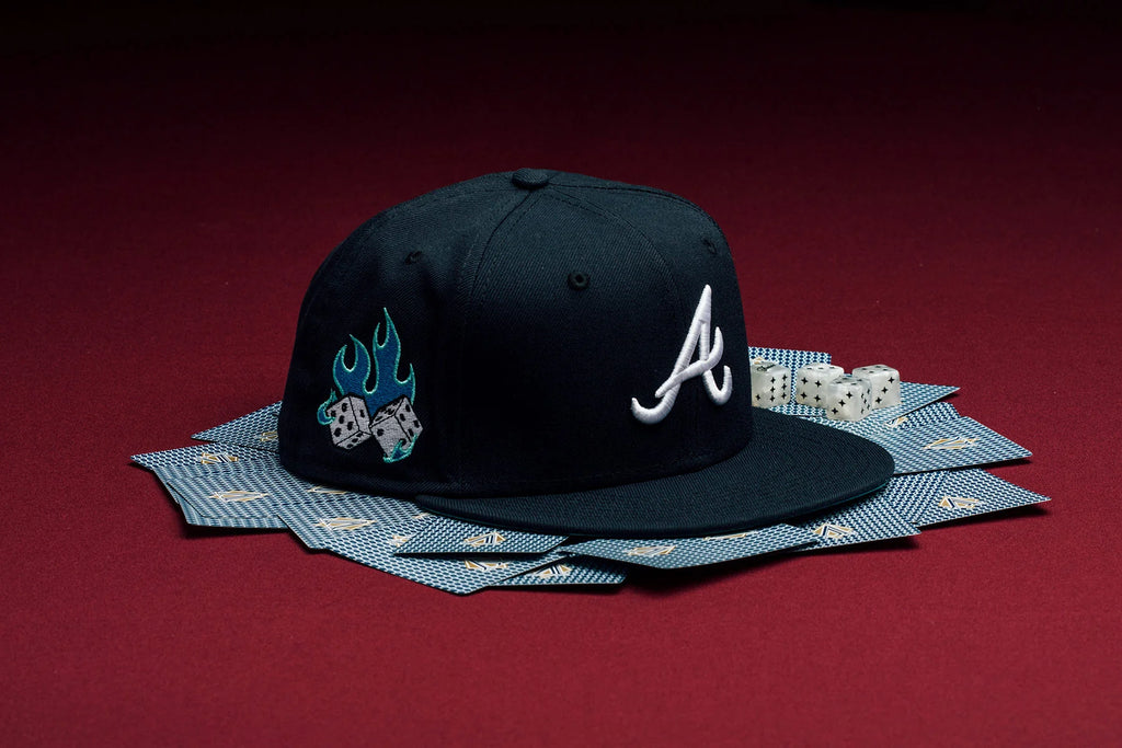 Feature x New Era Flaming Dice 59FIFTY Fitted Atlanta Braves