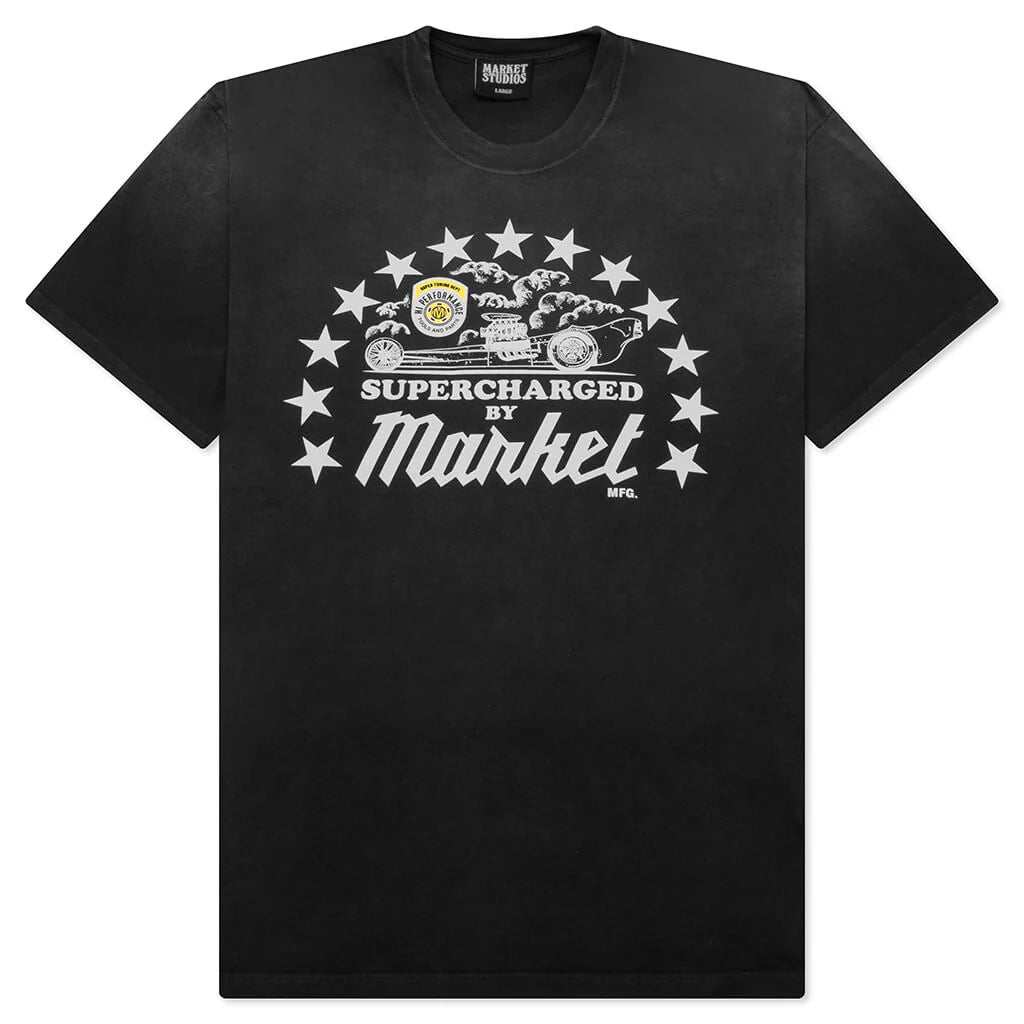 Supercharged T Shirt Pirate Black
