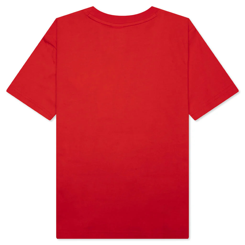 Kids Double Dip S S Tee Fiery Red