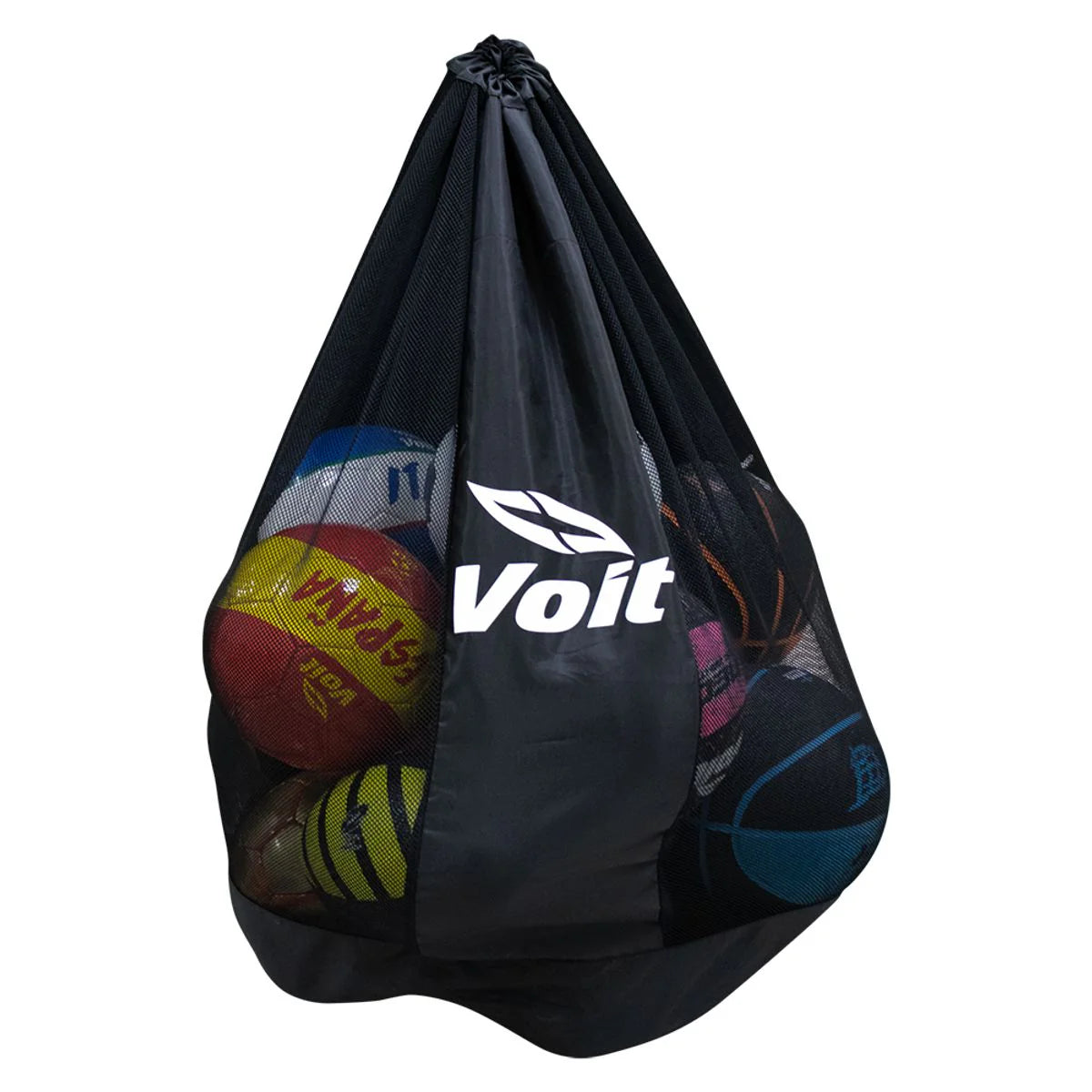 Voit Ball Bag Holds 10 Soccer Balls Black