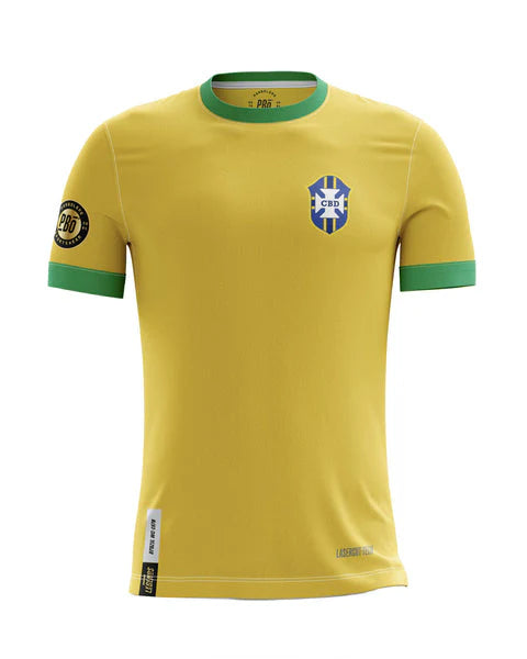 Retro Brazil 1970 Jersey Yellow