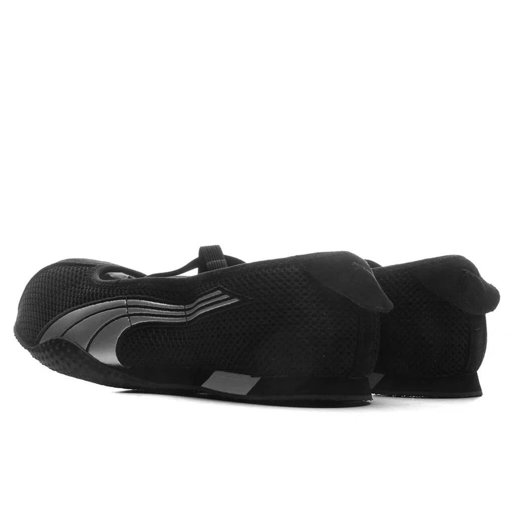 Womens H Street Ballet Black Silver