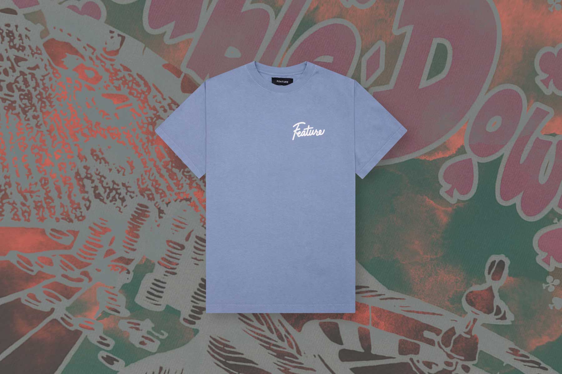 Risky Behavior Tee Blue Granite