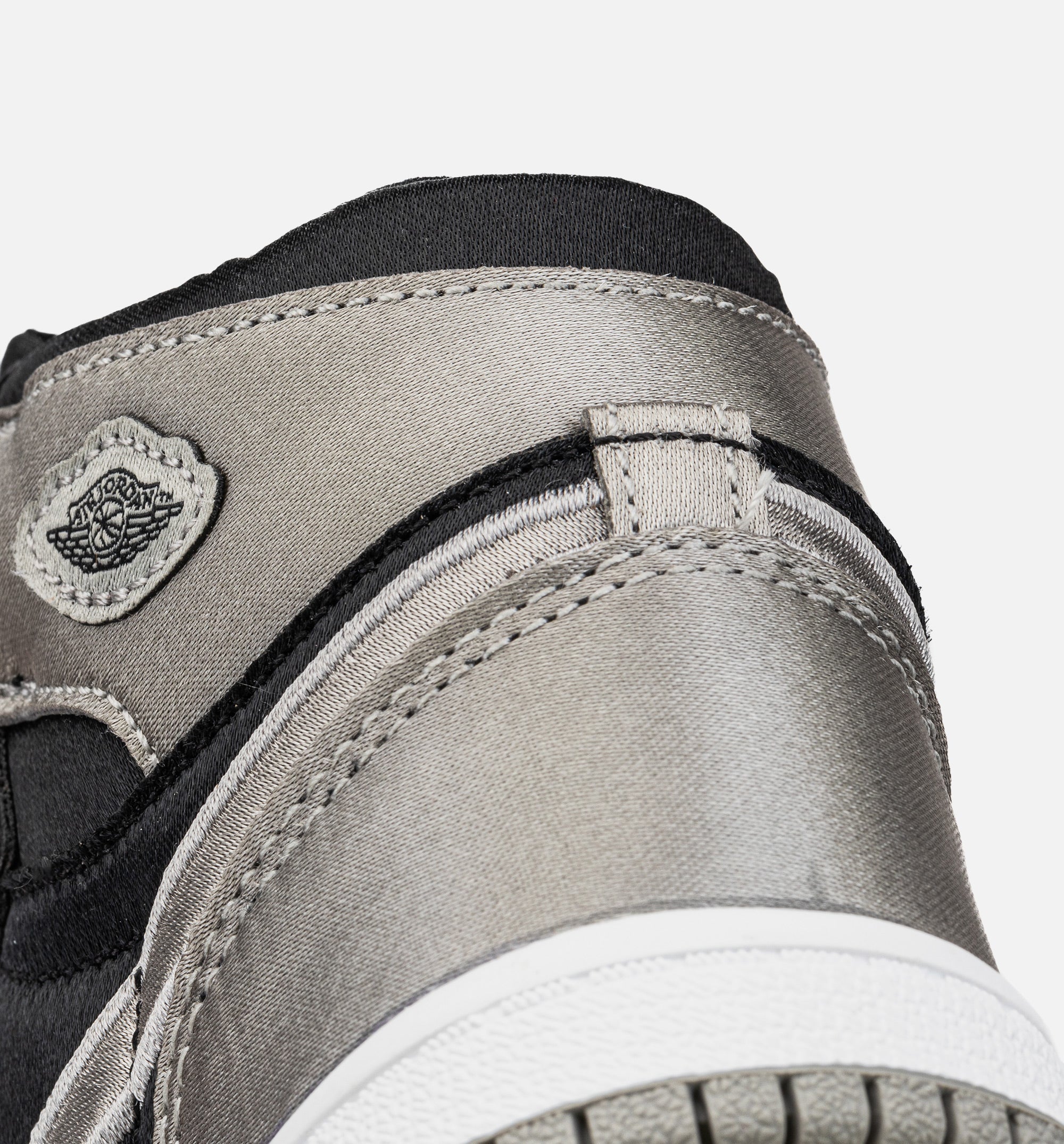 Air Jordan 1 Retro High OG Satin Shadow Infant Toddler Lifestyle Shoe Black Medium Grey White