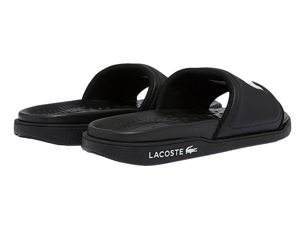 Sandalias Lacoste Croco Dualiste Negro y Blanco para Mujer