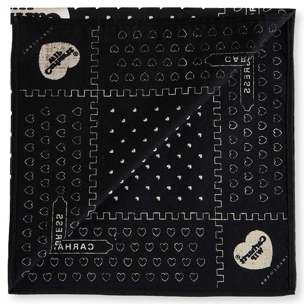 Heart Bandana Black