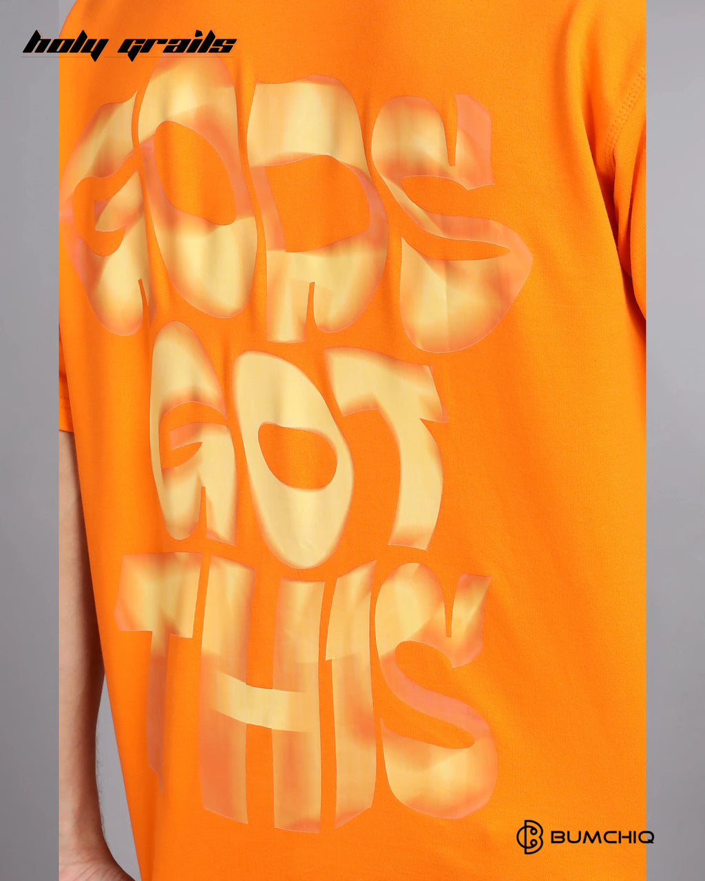 Gods Got This Orange Oversize Tee HG x Bumchiq