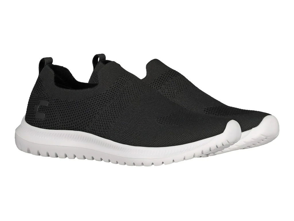 Tenis Charly Slip on Negro con Blanco para Hombre