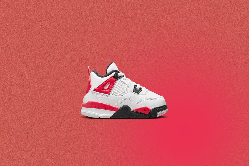 Air Jordan 4 Retro TD Red Cement White Fire Red Black