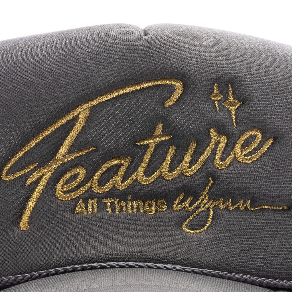 Feature x Wynn Shine Trucker Charcoal Grey