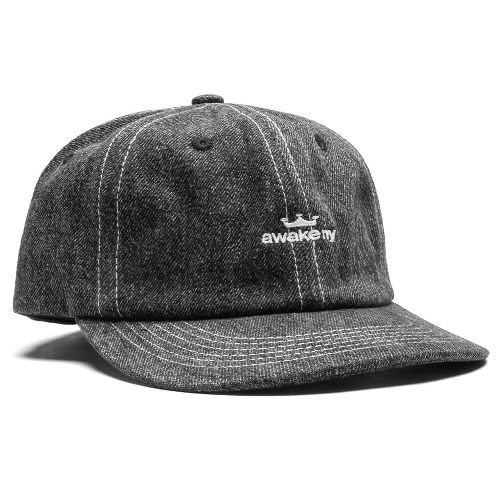 Crown Logo Denim Hat Black