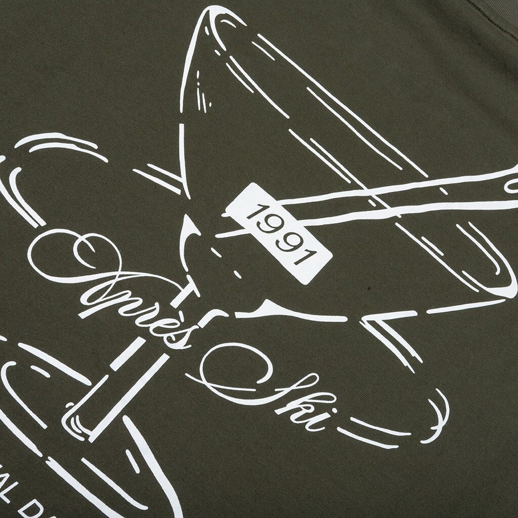 Cocktail Lounge T Shirt Dark Khaki