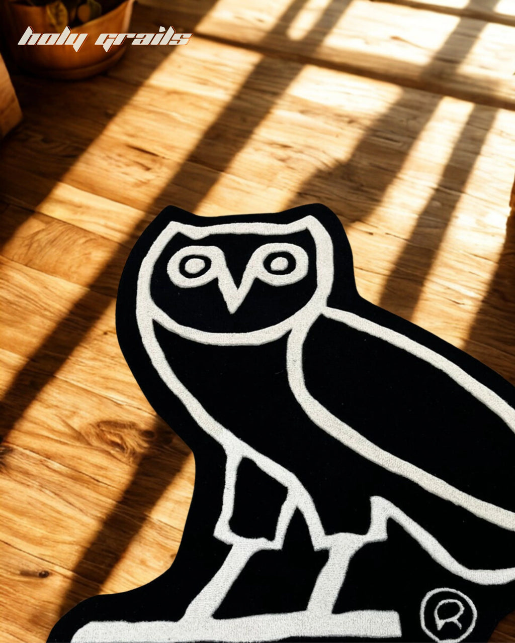 Midnight Owl Hand Tufted Rug