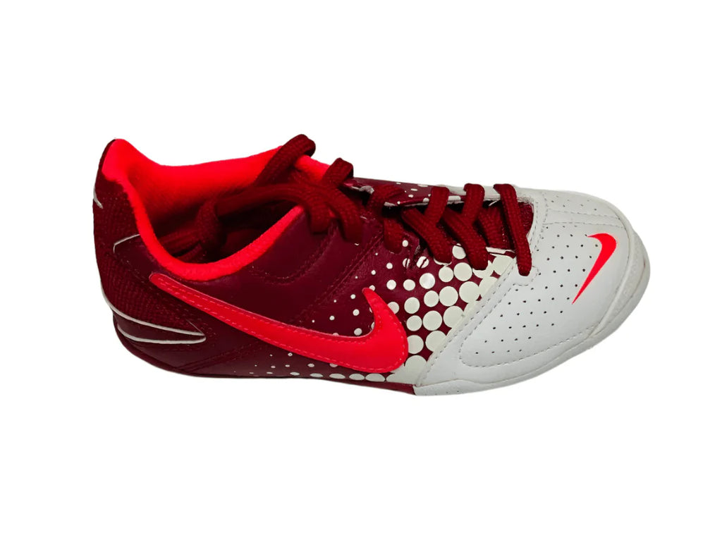 Nike JR 5 Elastico Indoor Soccer Shoes Red White