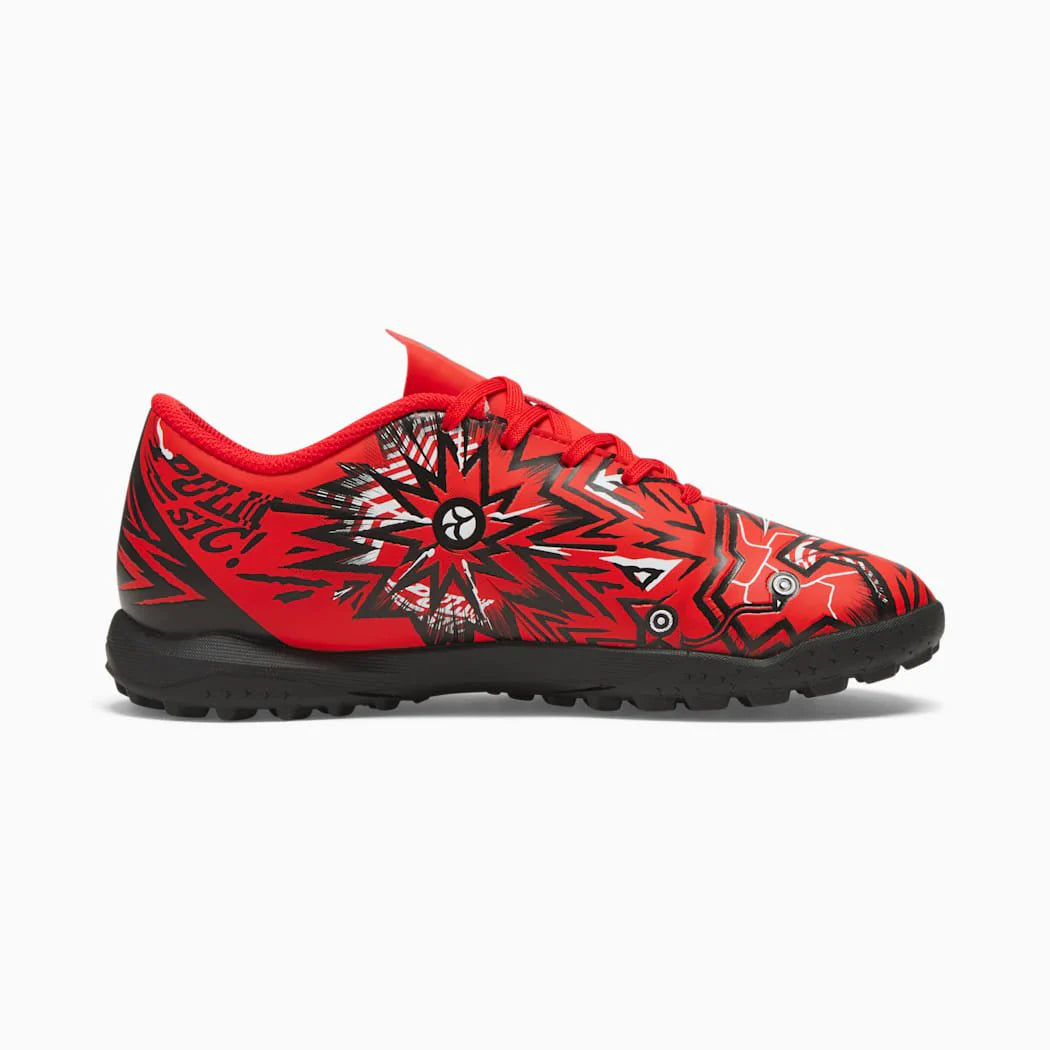 PUMA x Christian Pulsic ULTRA Play TT JR Turf Youth Soccer Cleats Red Black White