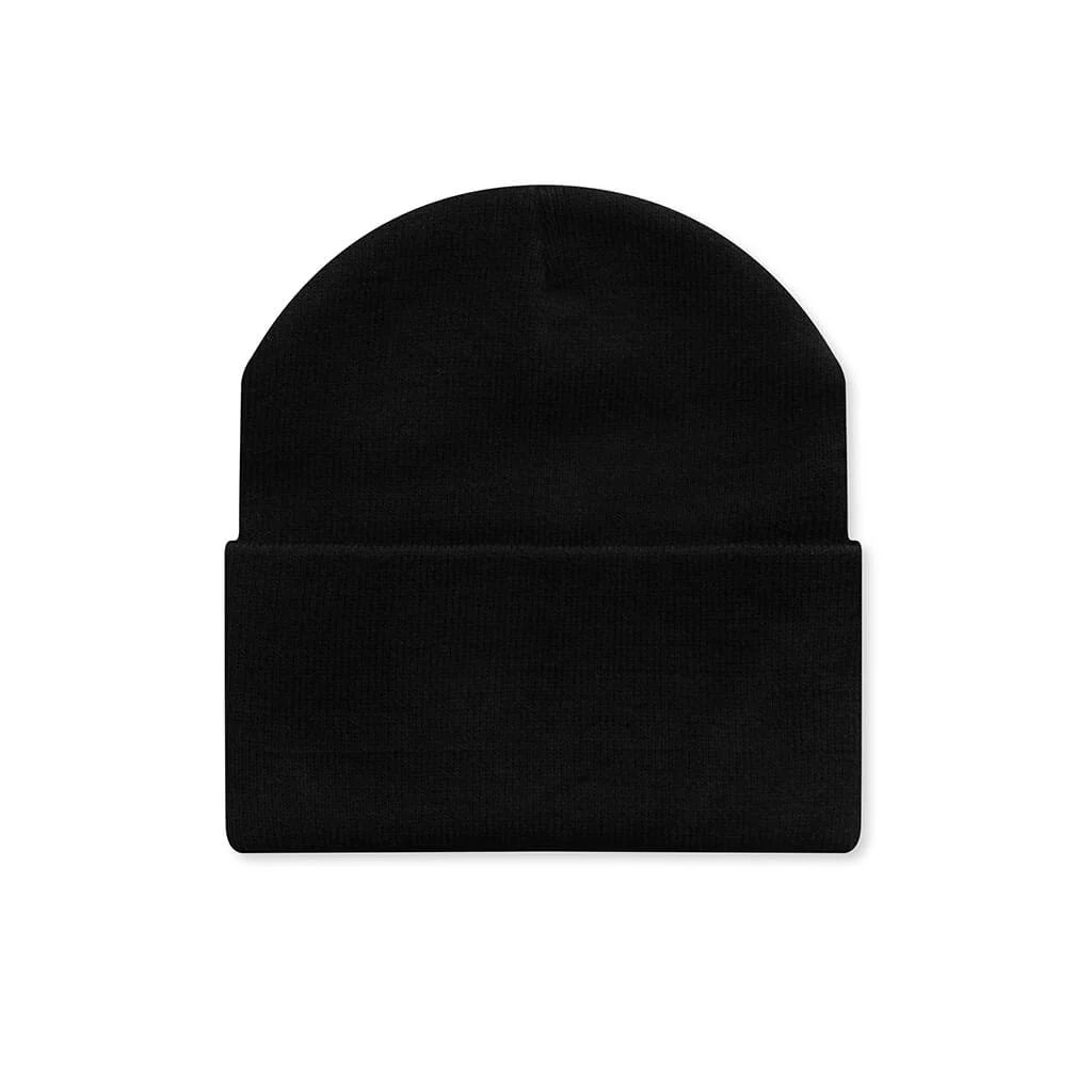 Embroidered Beanie Black