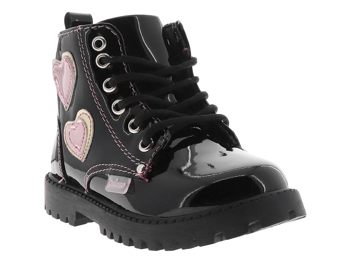 Botas Coloso Charol Negro para Niña