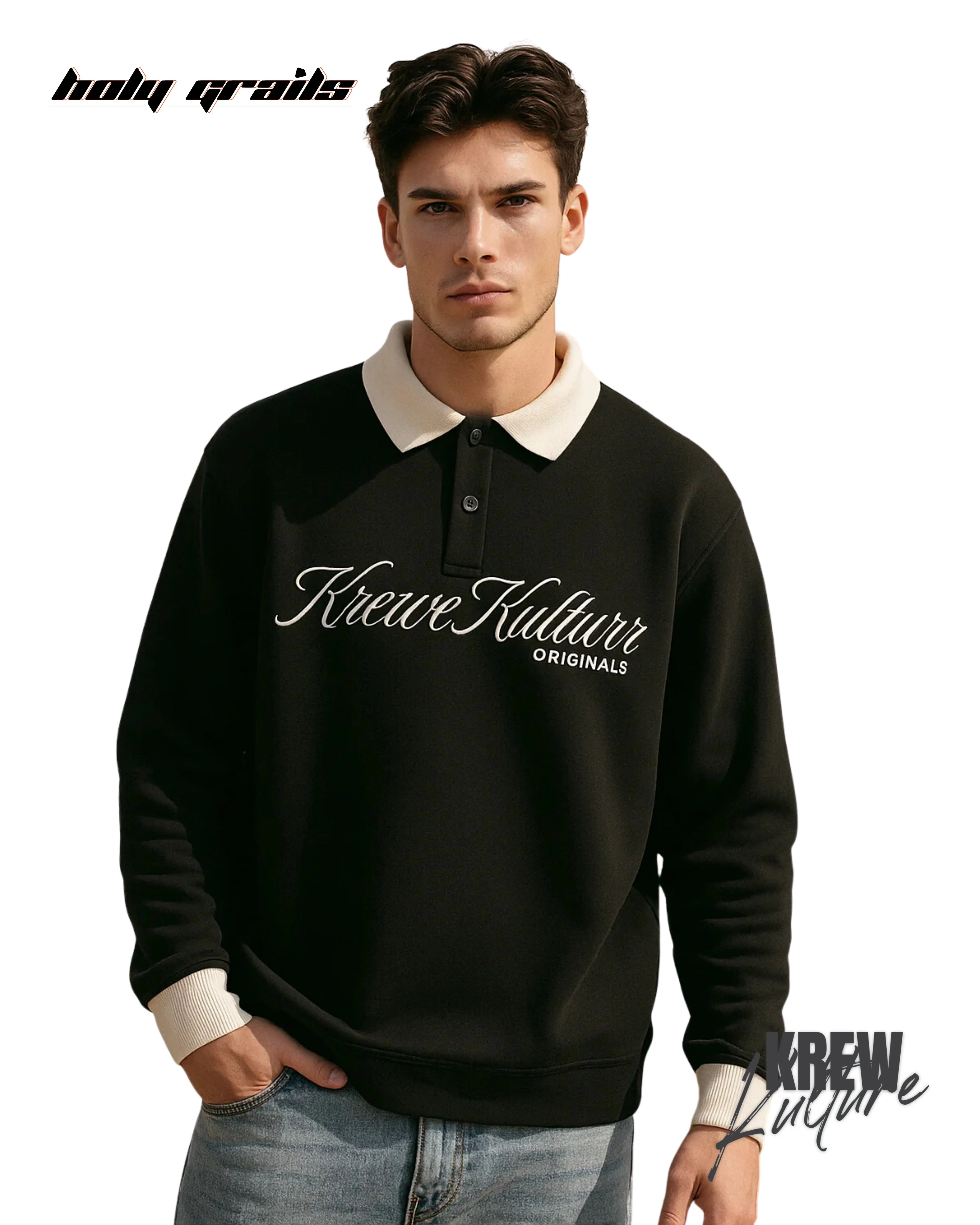 Trust the Author of Life Black Polo T Shirt HG x Krewe Kulturr