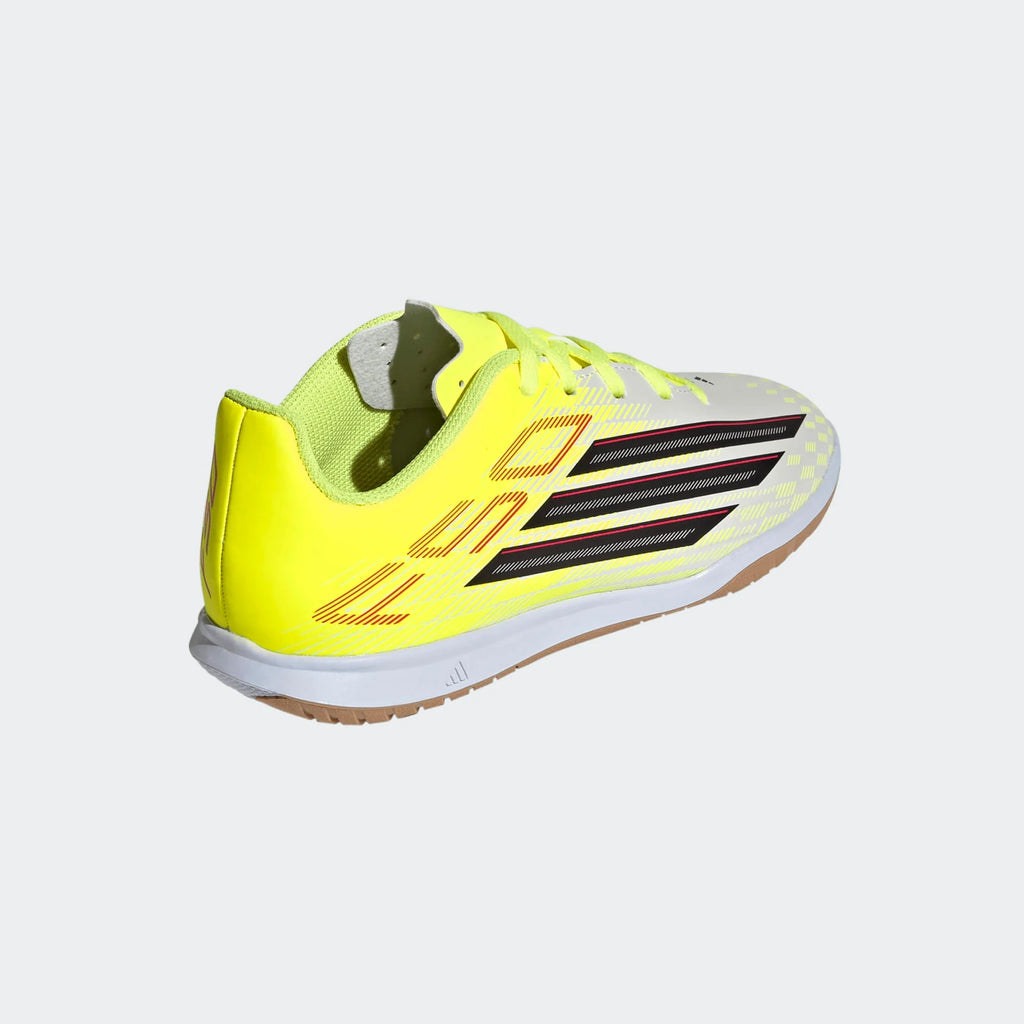 adidas F50 Club IN Indoor Youth Soccer Shoes Solar Yellow Black Lucid Red