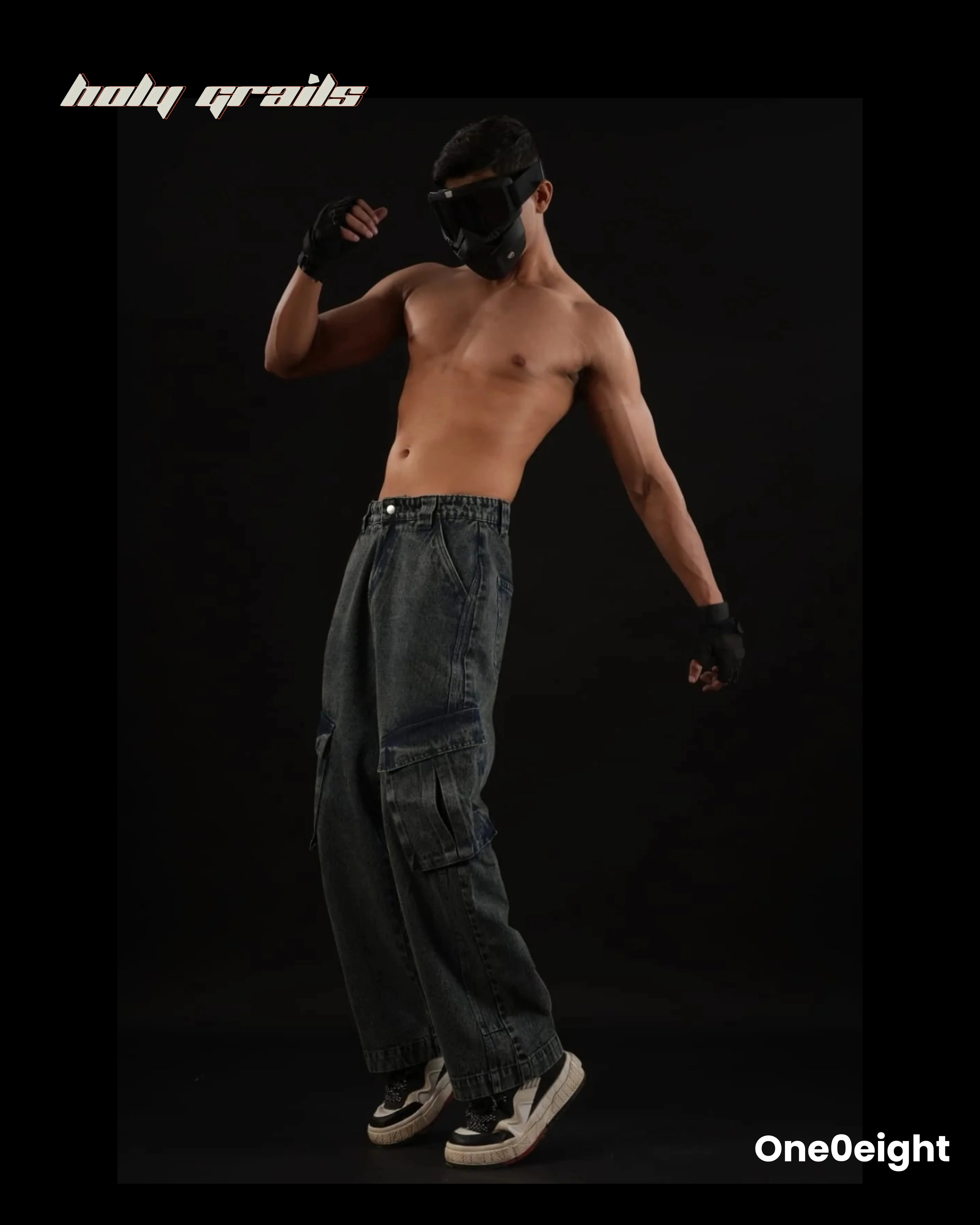 Washed Havoc Utility Denim Pants HG x One0eight