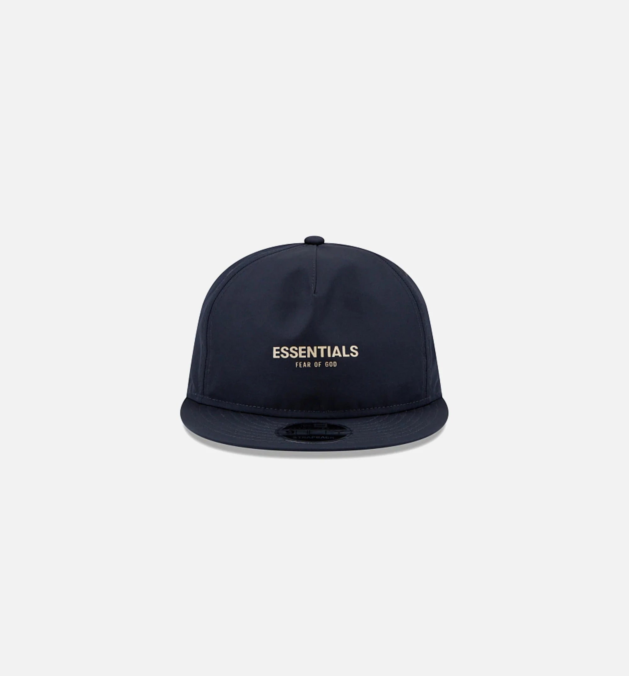 Navy Fear of God Essentials Retro Crown 9FIFTY Strapback Mens Cap Navy