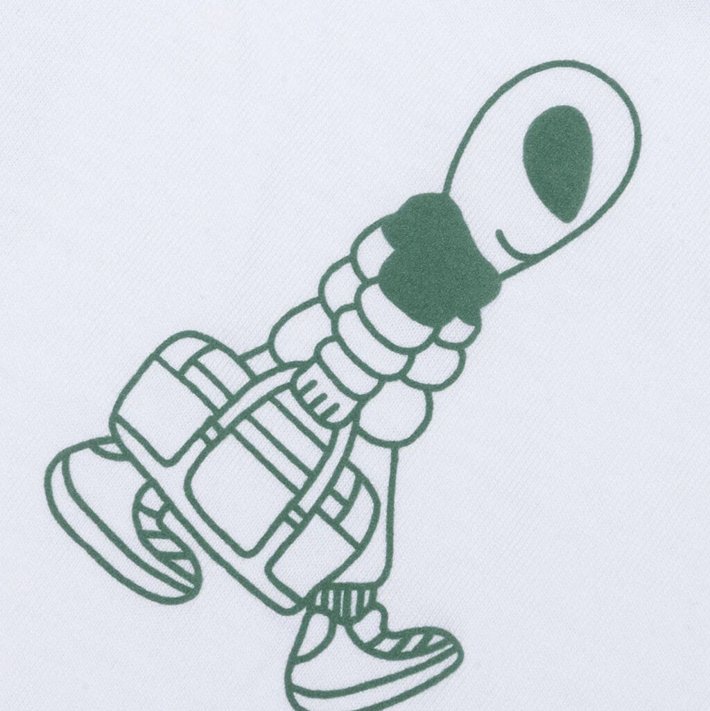 Alien Relaxed S S Graphic Tee White