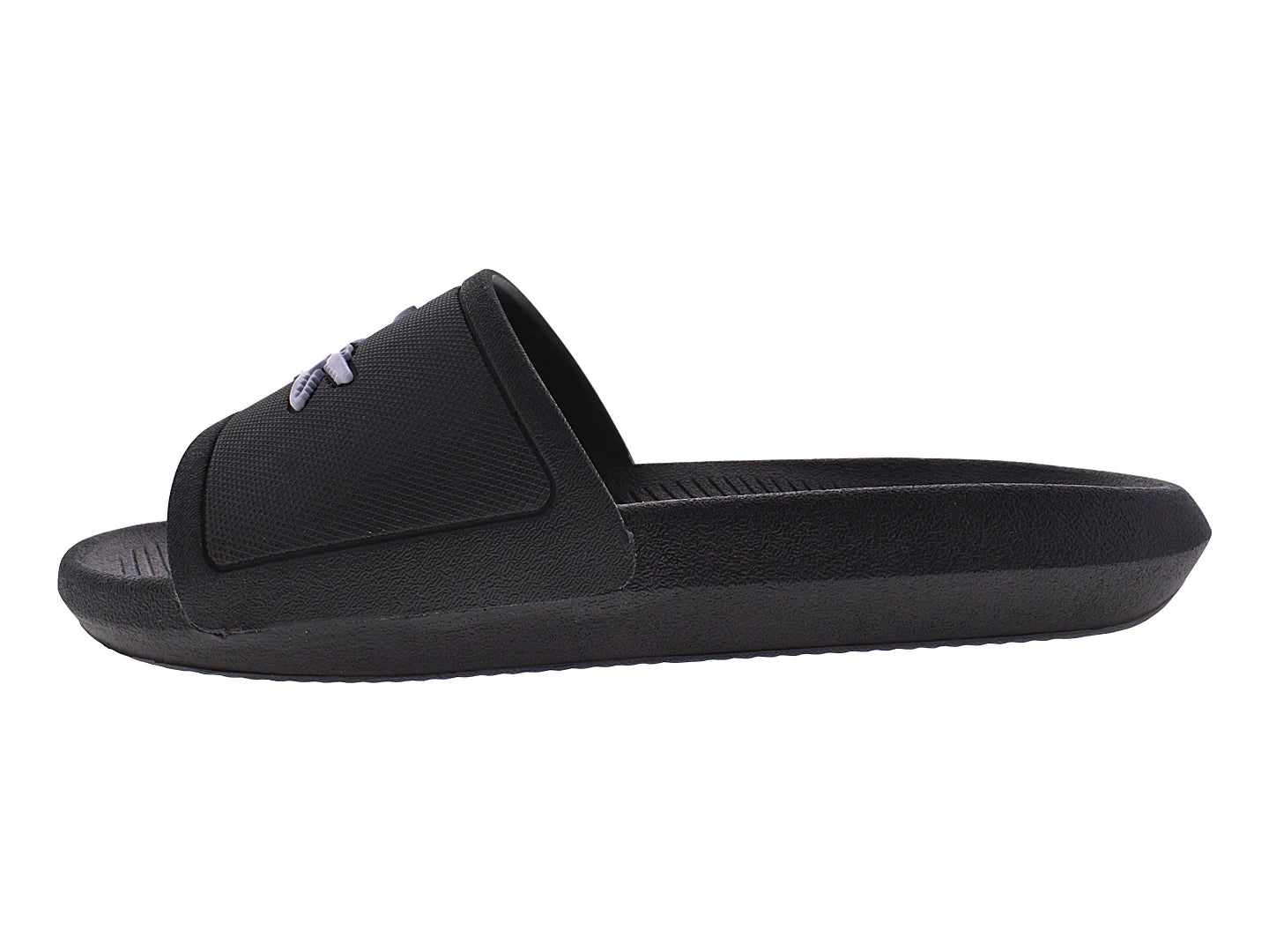 Sandalias Lacoste Croco Slide Negro para Mujer