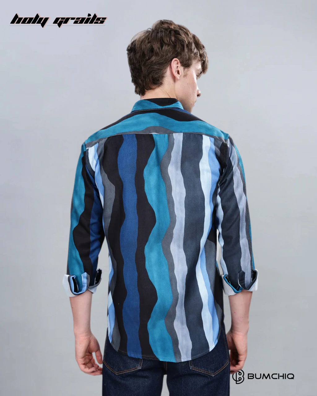Blue Wavy Overshirt HG x Bumchiq