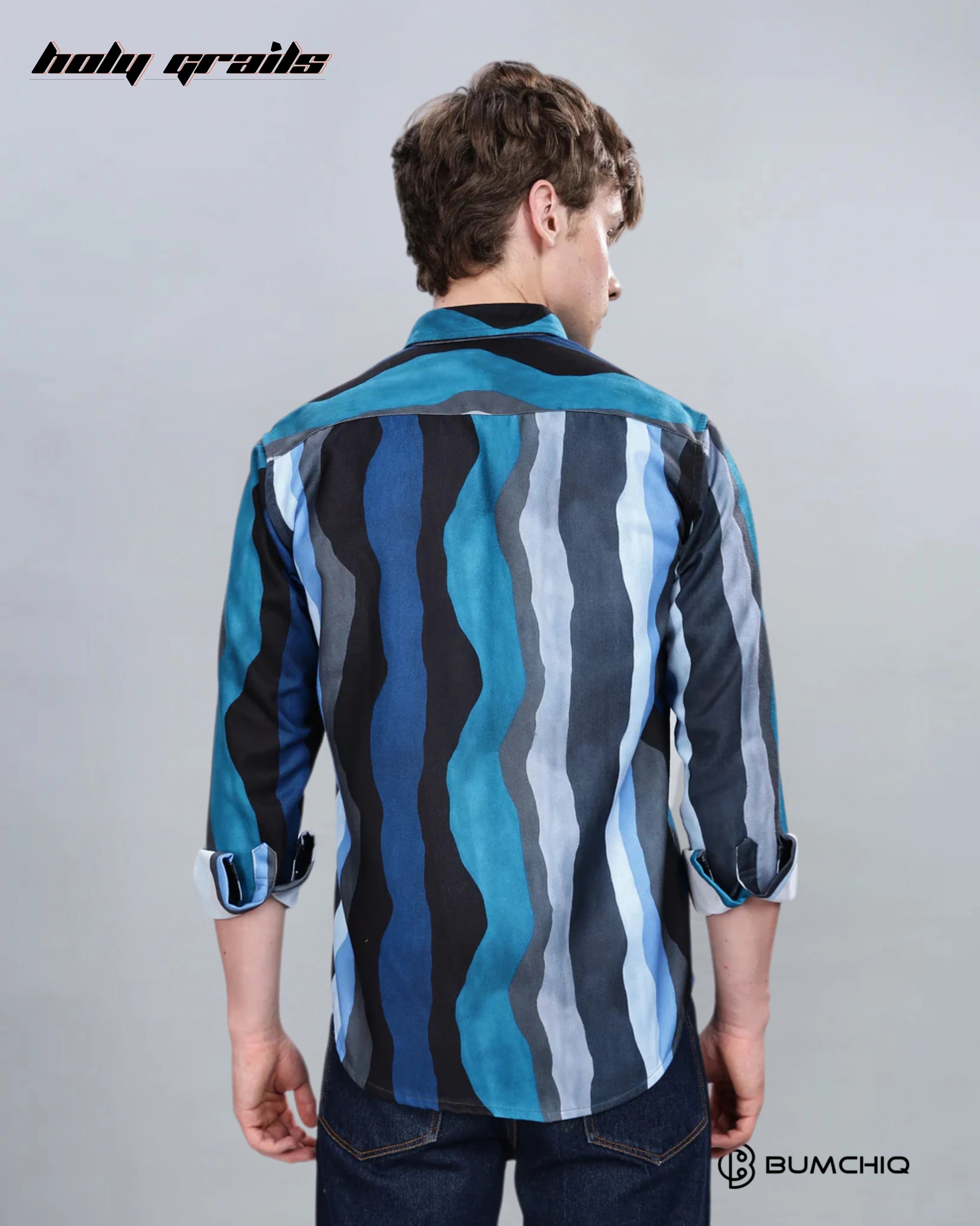 Blue Wavy Overshirt HG x Bumchiq