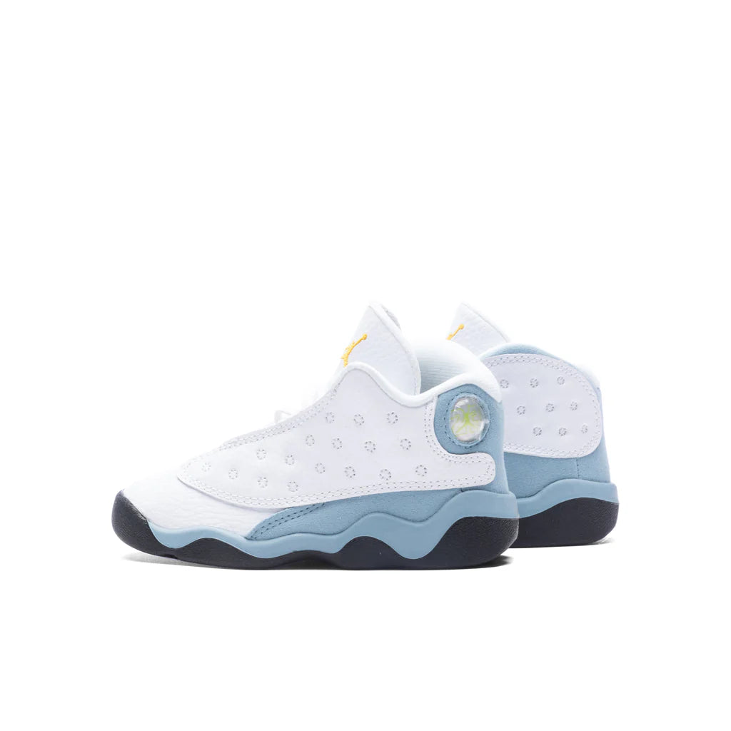 Air Jordan 13 Retro TD White Yellow Ochre Blue Grey