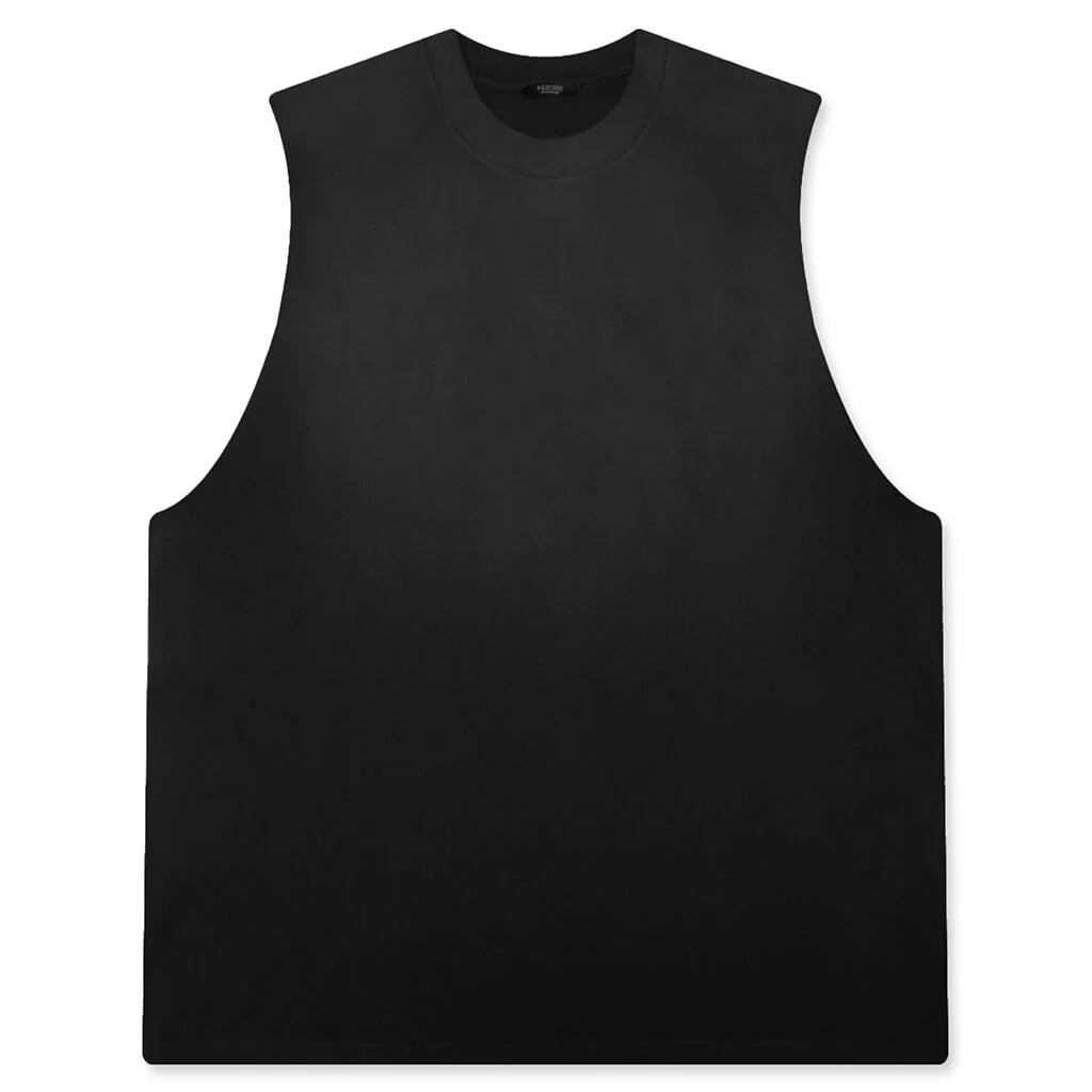 The Dean Sleeveless Tee Pigment Black