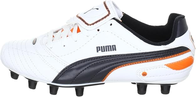 PUMA Esito Finale I FG Firm Ground Soccer Cleats White Navy Orange