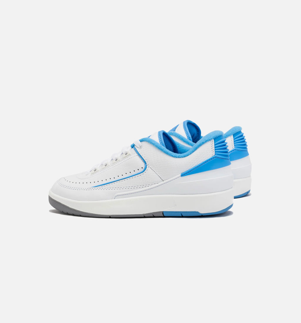 Air Jordan 2 Retro Low University Blue Grade School Lifestyle Shoe White Blue