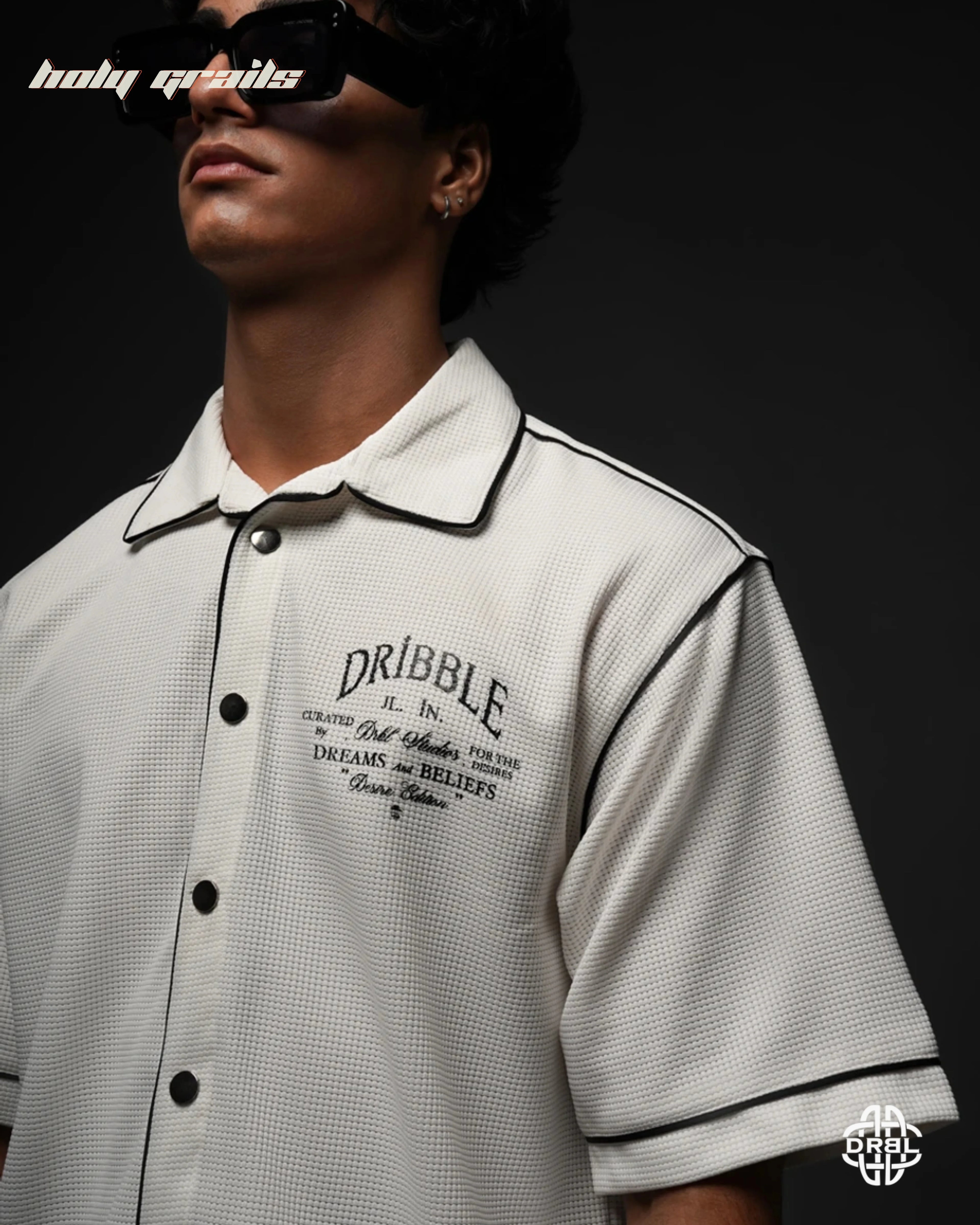 Waffle Phantom White Shirt HG x DRBL