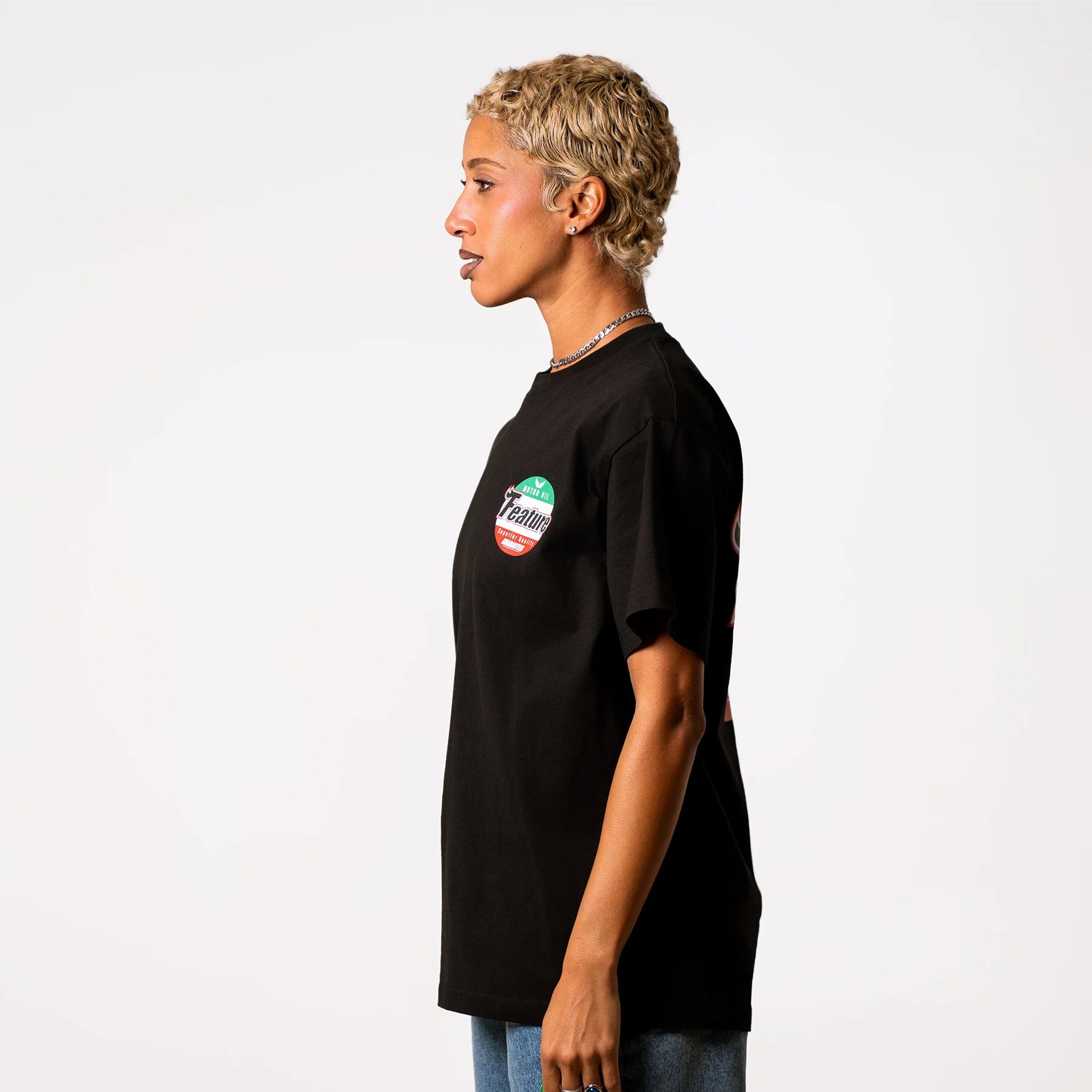 Motor Oil Tee Black