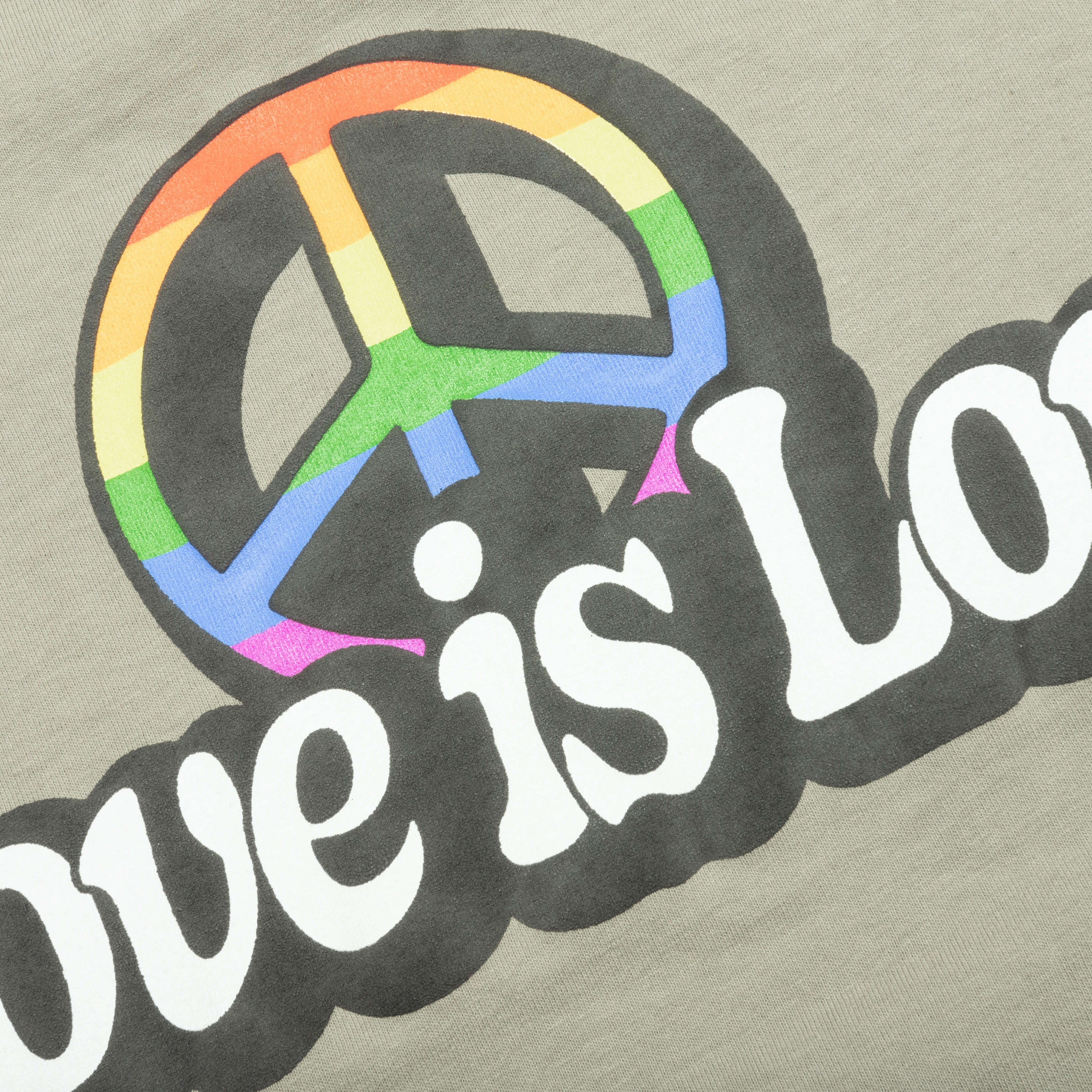 Love is Love Tee Oil Green