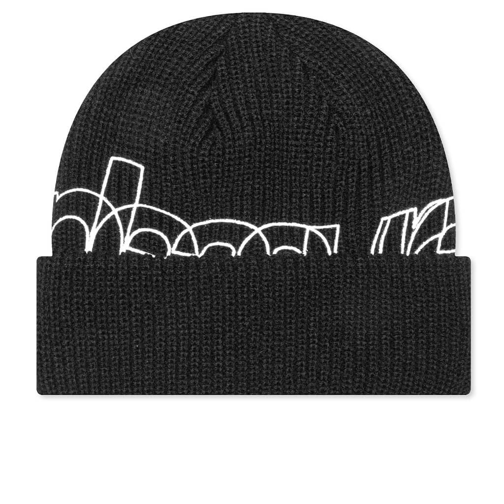 Outline Beanie Black