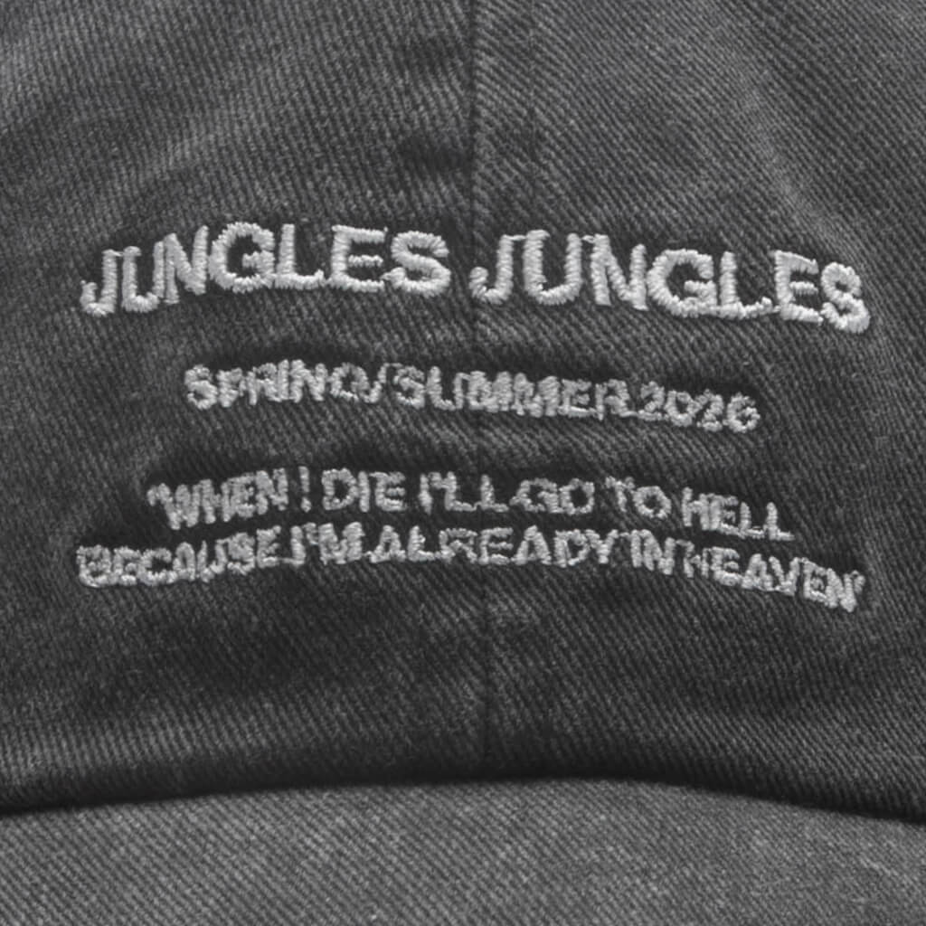 Spring Summer Cap Washed Black