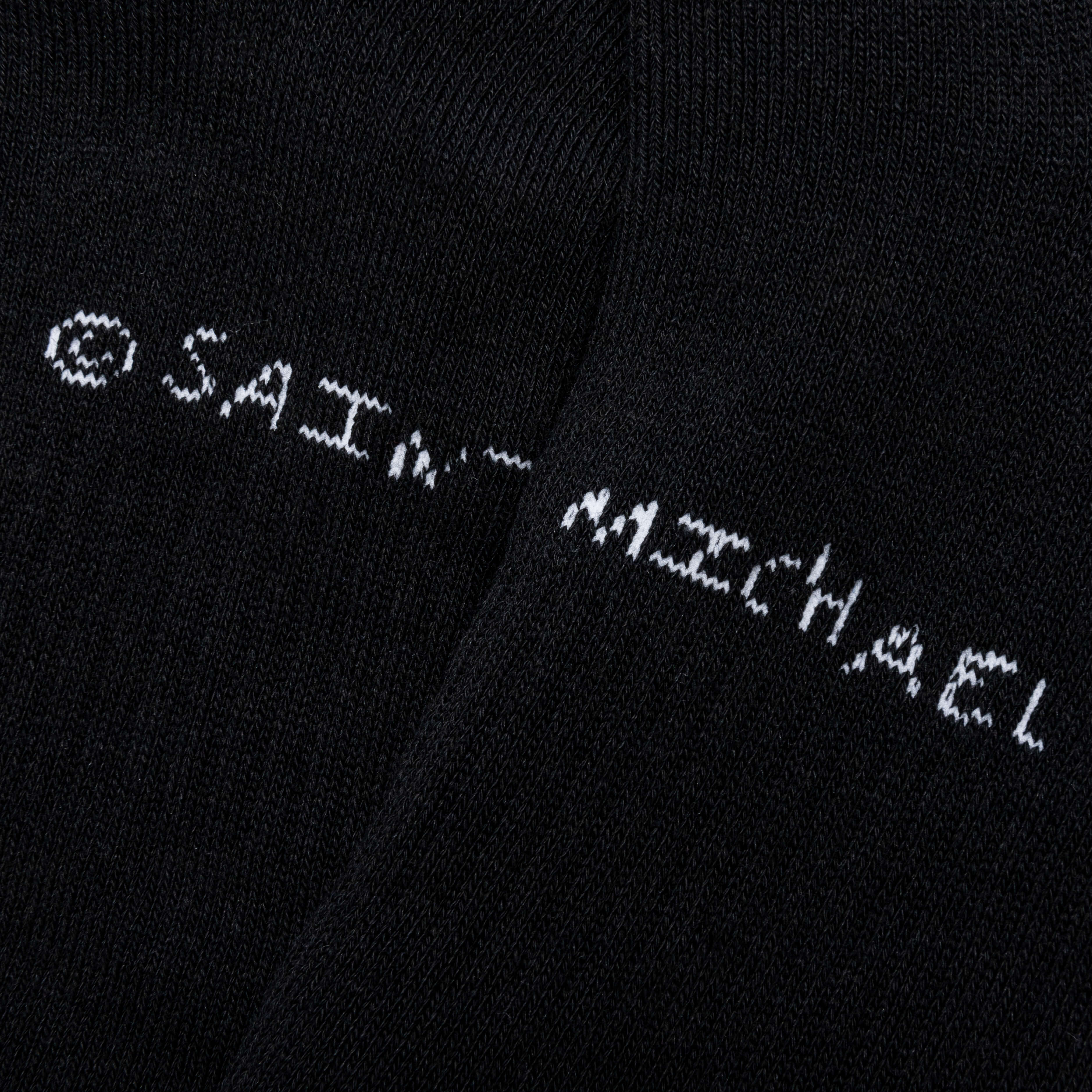 Saint Michael x Shermer Academy S Room Sock Black White