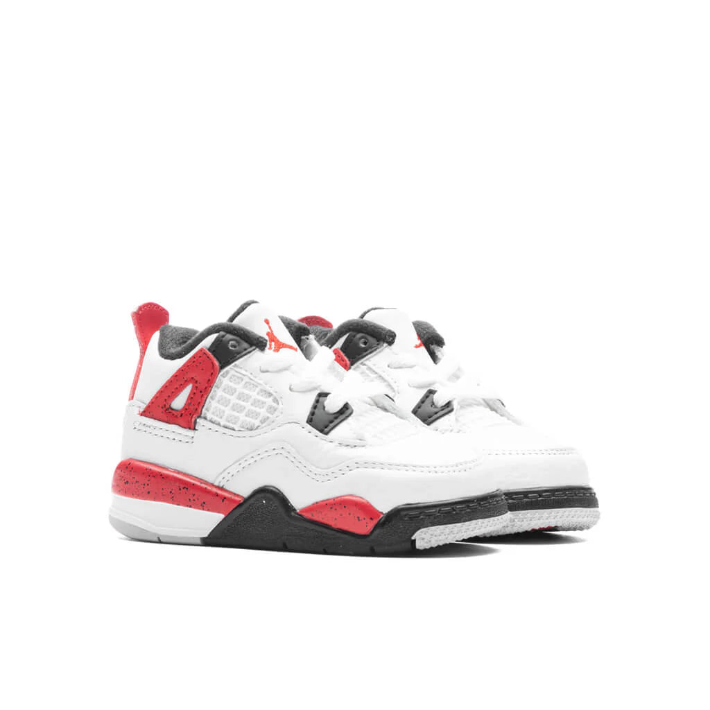 Air Jordan 4 Retro TD Red Cement White Fire Red Black