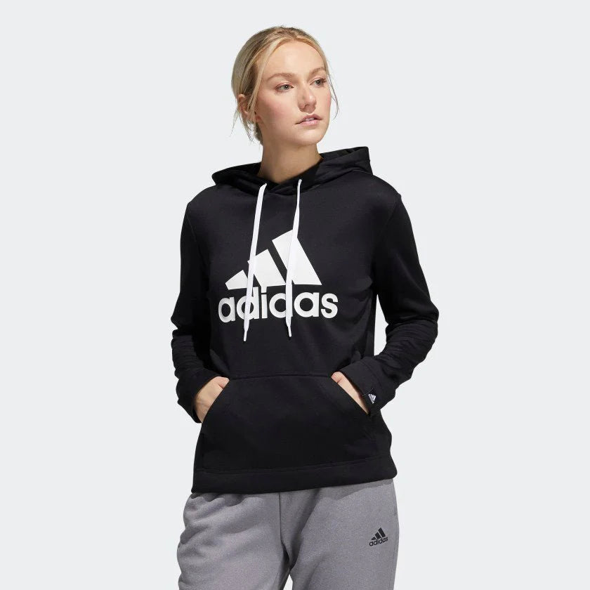 adidas Womens Game GO Big Logo Hoodie Black